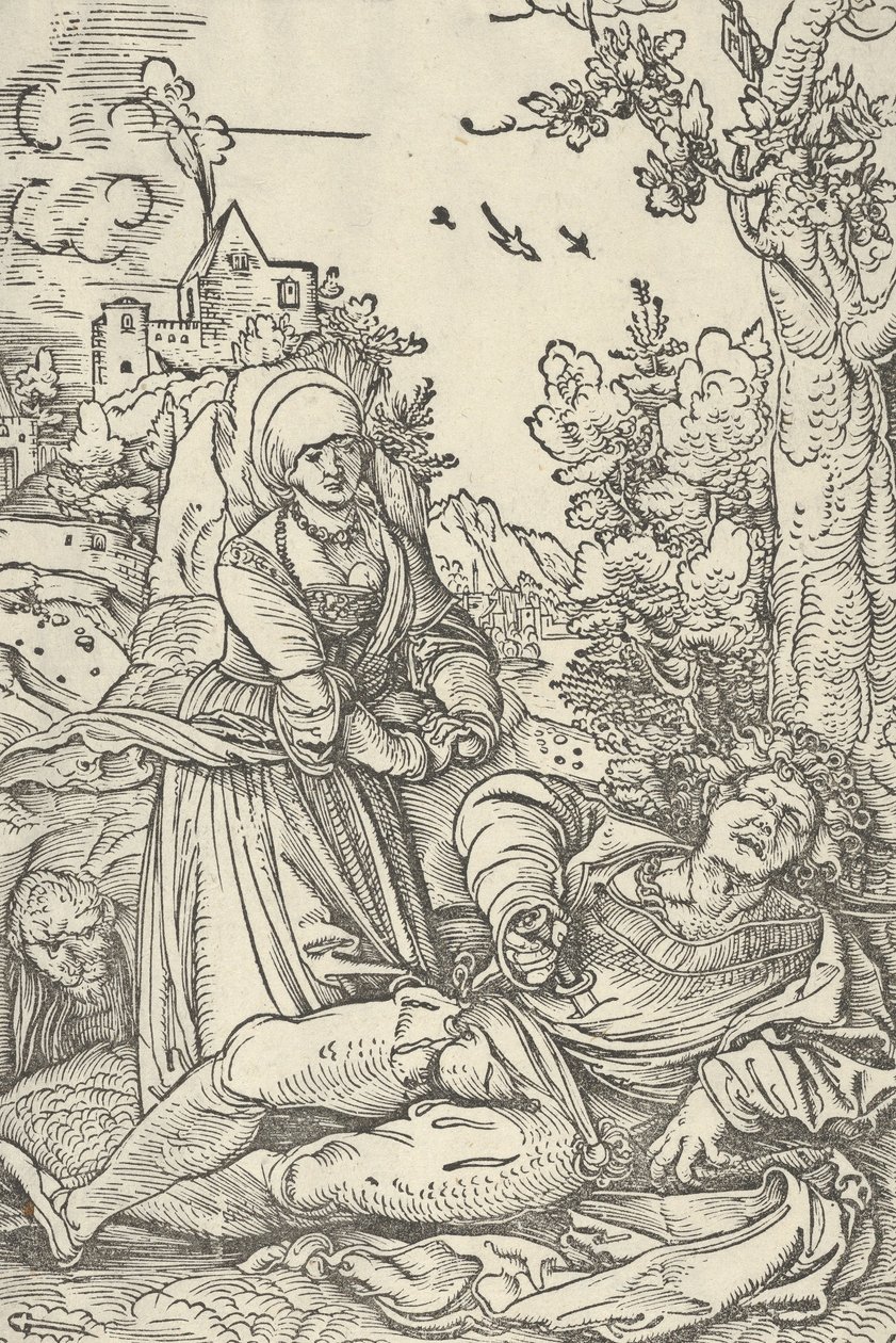 Pyramus og Thisbe, ca. 1509-10. af Hans Schäufelein the Elder