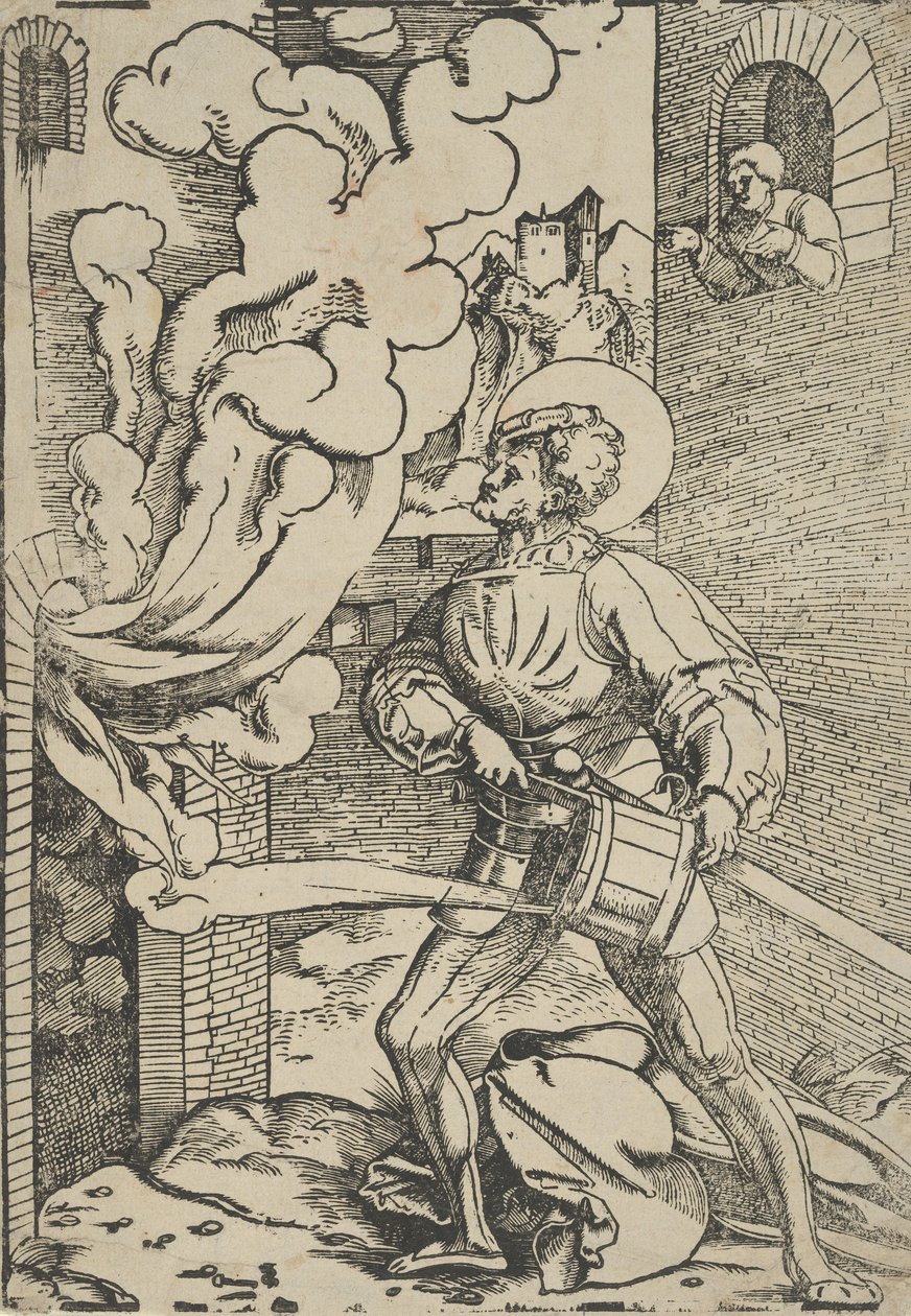 Saint Florian genangreb. af Hans Schäufelein the Elder