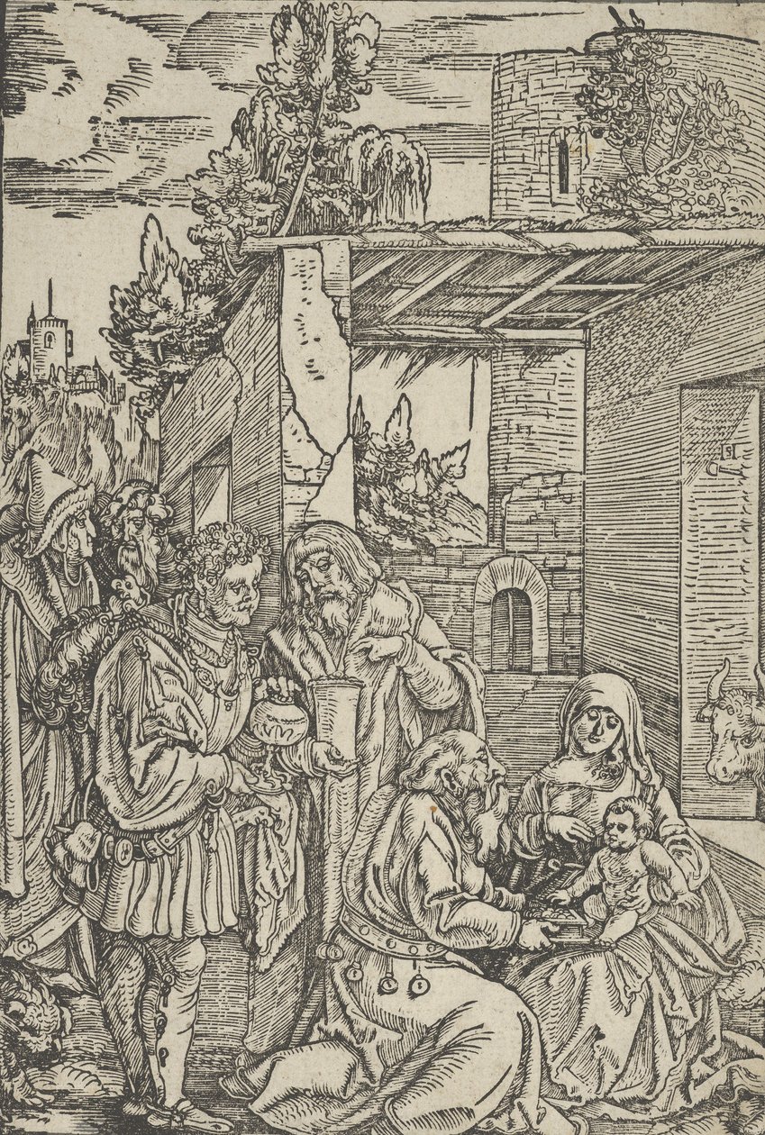 The Adoration of the Magi, fra Ewangeli og Epistel, 1512. af Hans Schäufelein the Elder