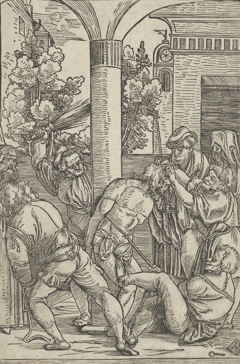 The flagellation, fra The Life of Christ, ca. 1511-12. af Hans Schäufelein the Elder