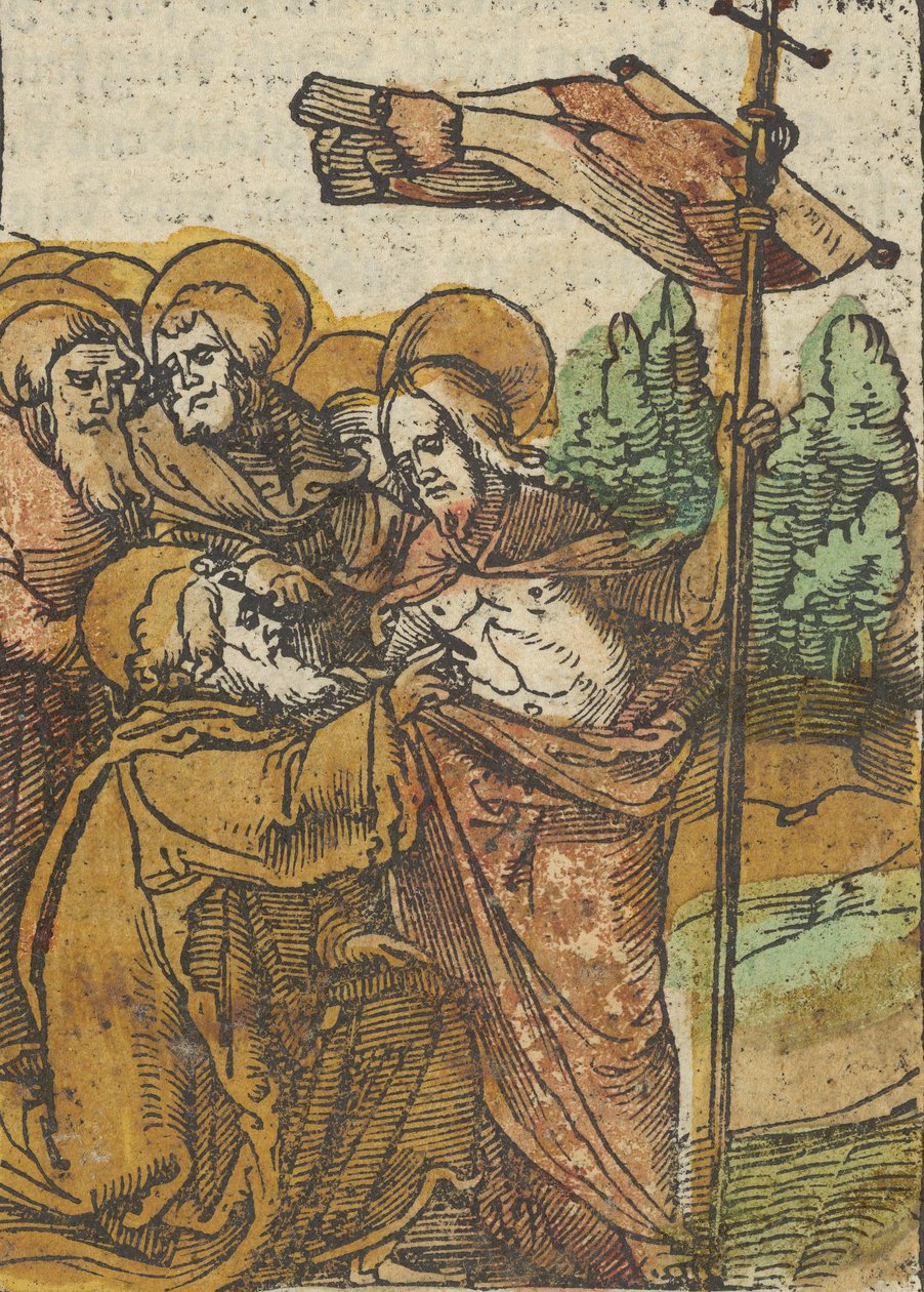 The Incredulity of Thomas, fra Das Plenarium, 1517. af Hans Schäufelein the Elder