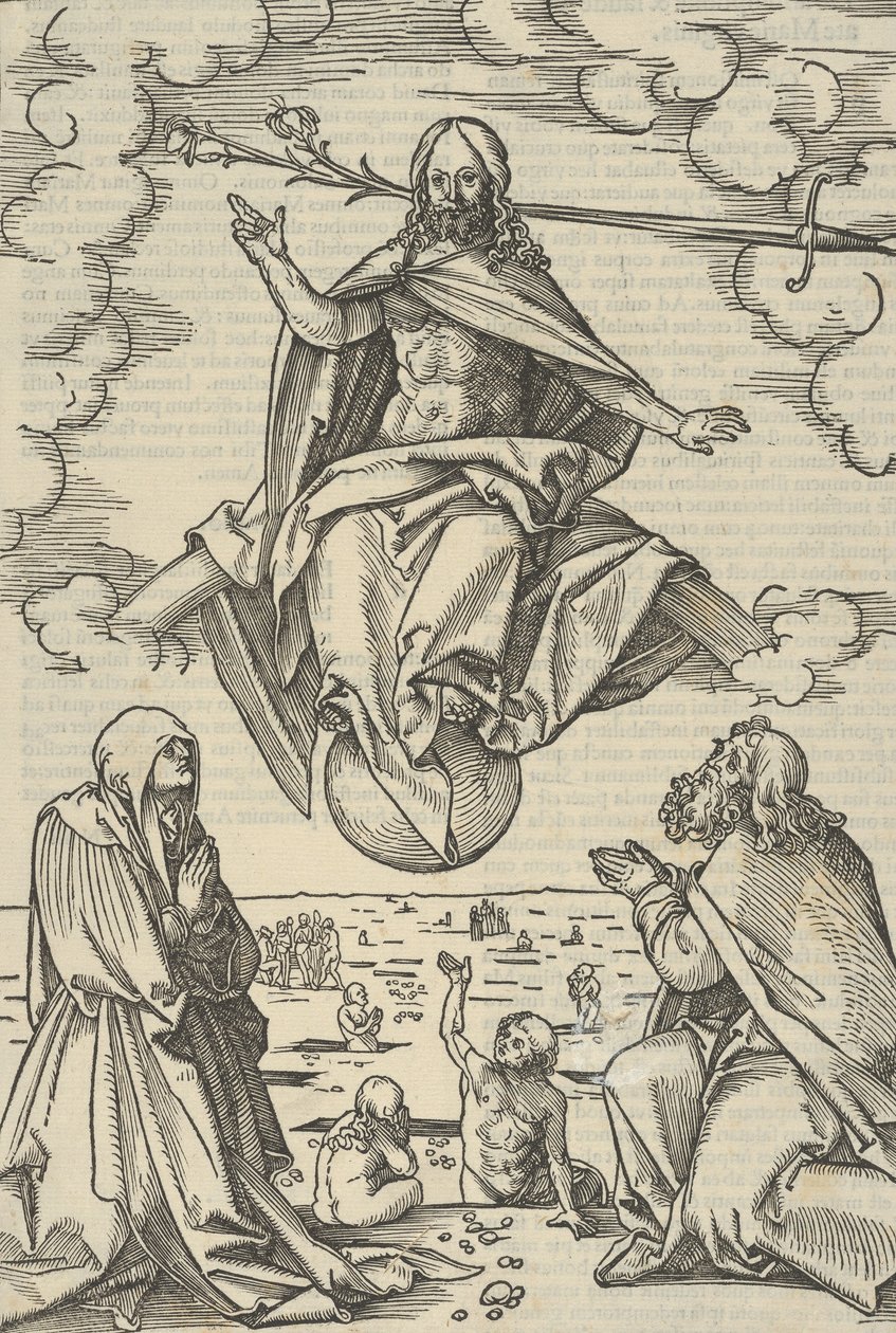 Den sidste dom, fra spejlet af vor Herre Jesu Kristi lidenskab, 1507. af Hans Schäufelein the Elder
