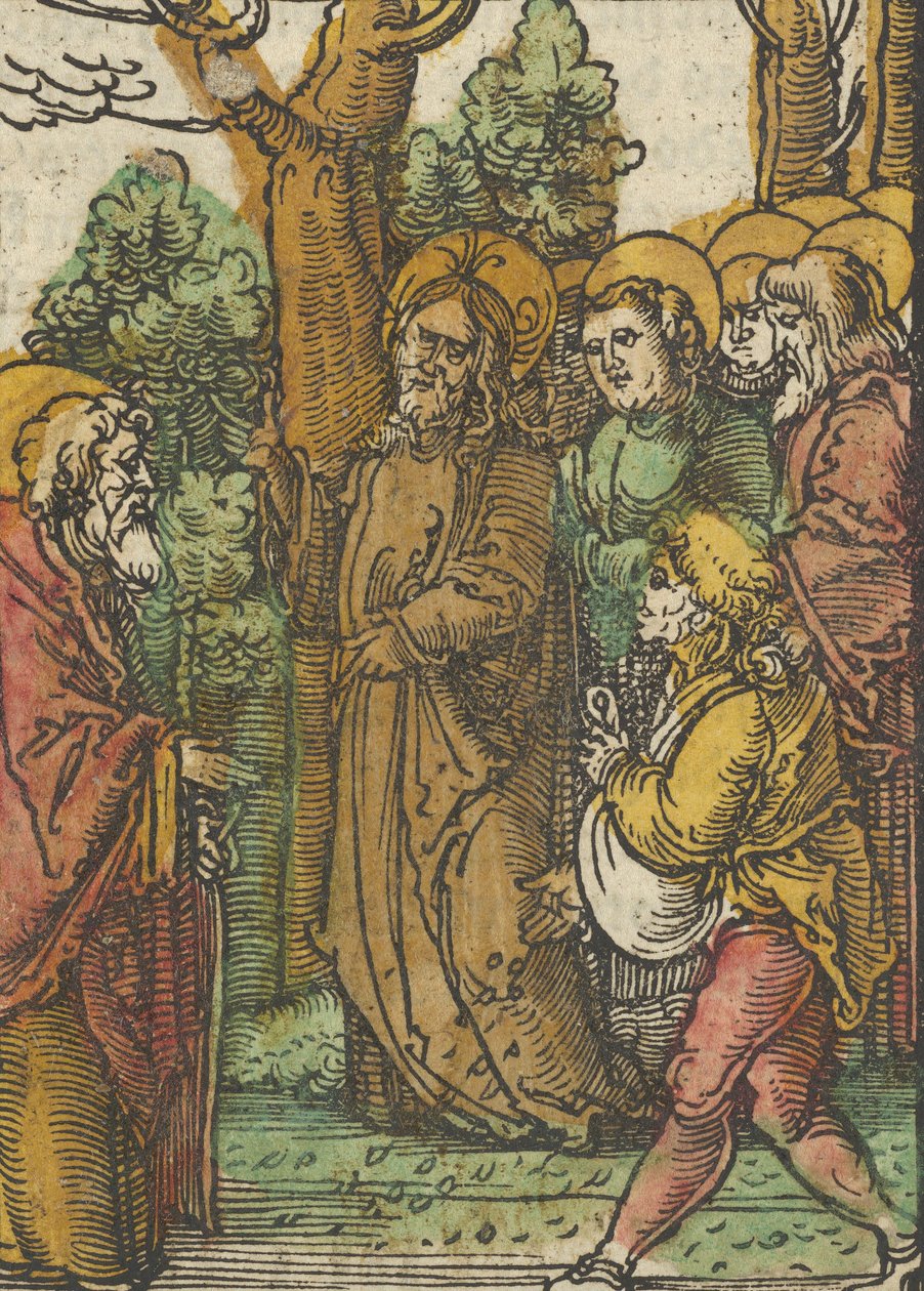 Lignelsen om såmanden og ukrudtet, fra Das Plenarium, 1517. af Hans Schäufelein the Elder