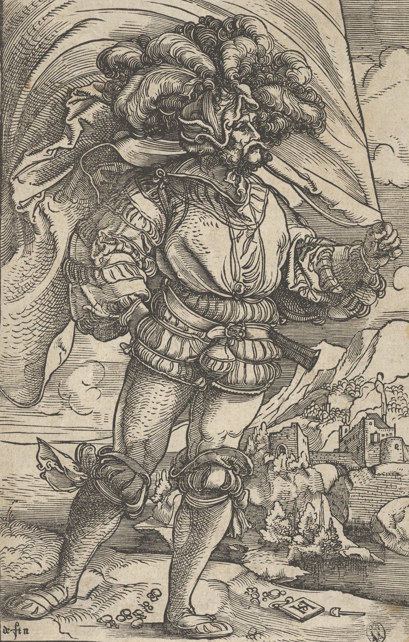 Fanebæreren, ca. 1515. af Hans Schäufelein the Elder
