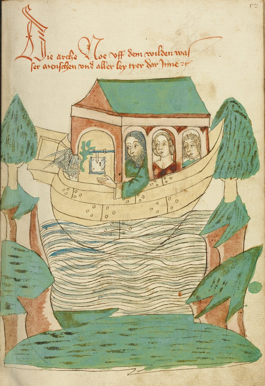 Duen vender tilbage til Noas ark, 1469 af Hans Schilling