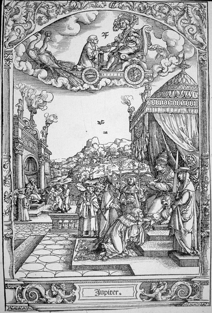 Planeten Jupiter (trægravering) af Hans Sebald (School of) Beham