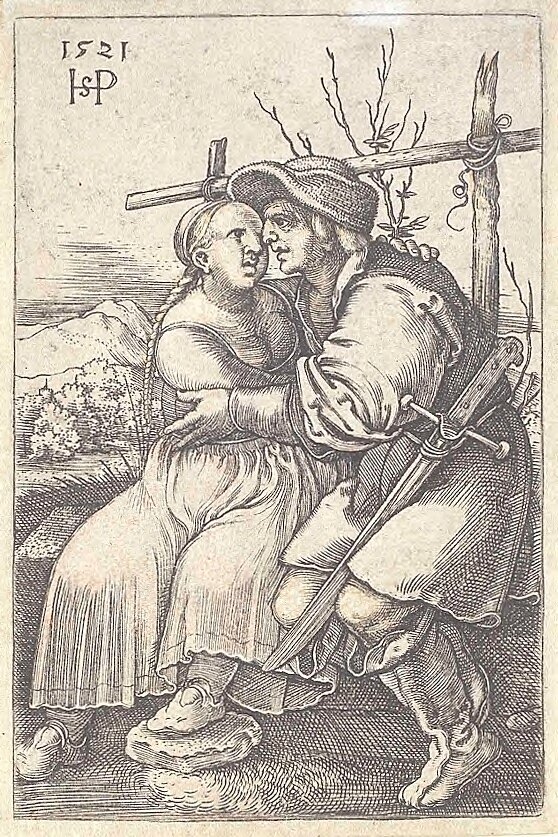 Bonde og hans elskerinde af Hans Sebald Beham