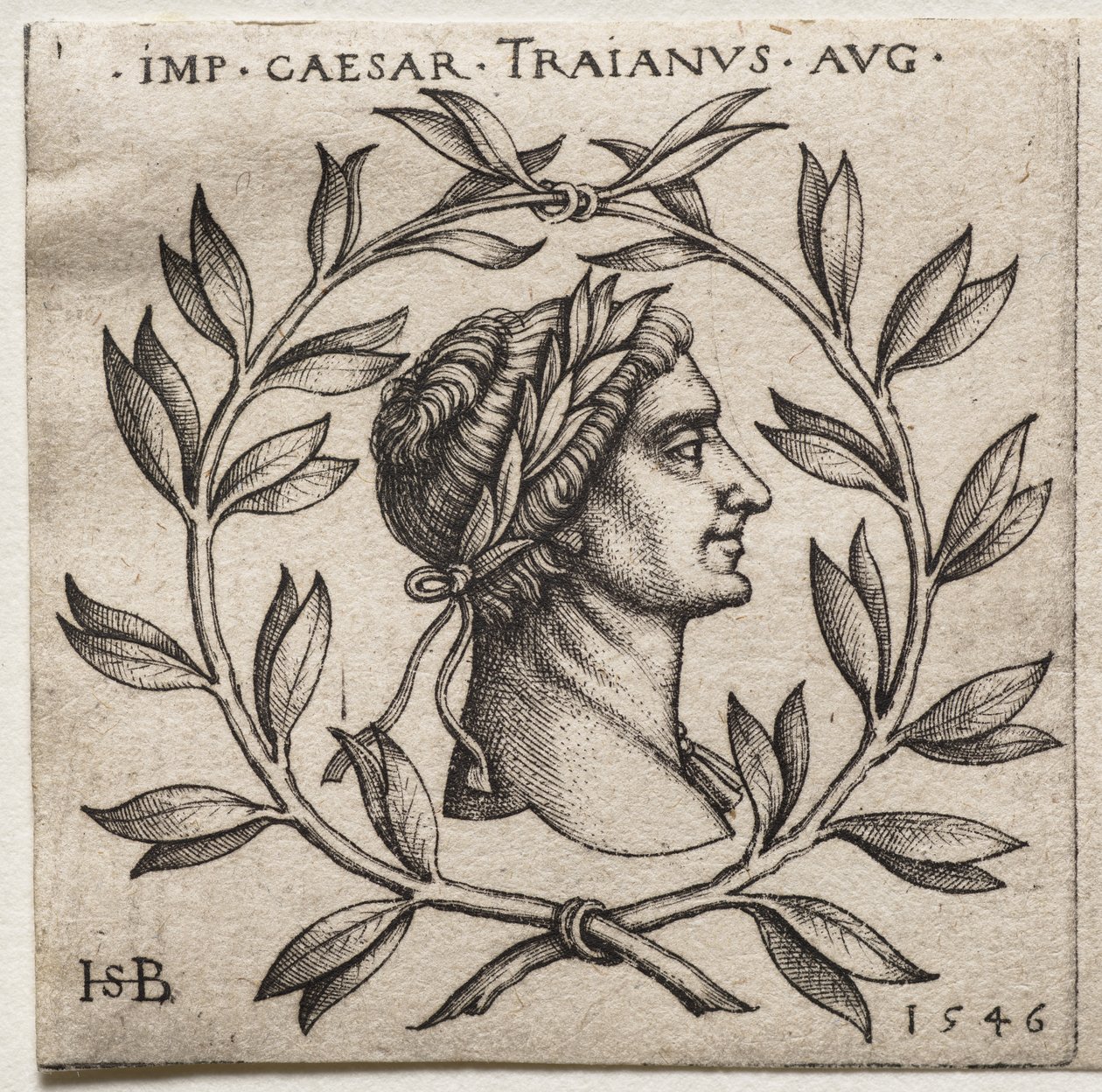 Buste af kejser Trajan af Hans Sebald Beham
