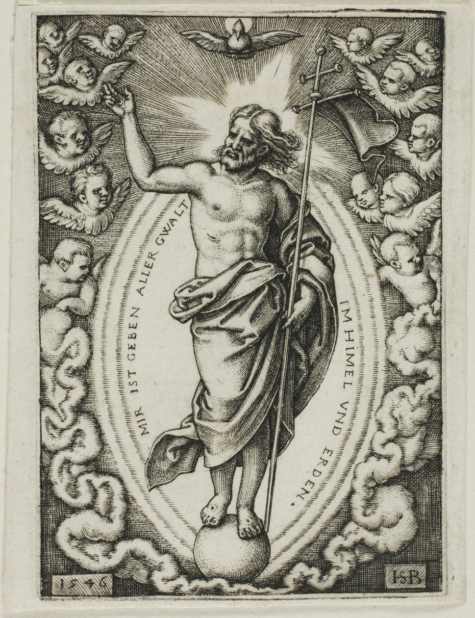 Kristus på kloden af Hans Sebald Beham