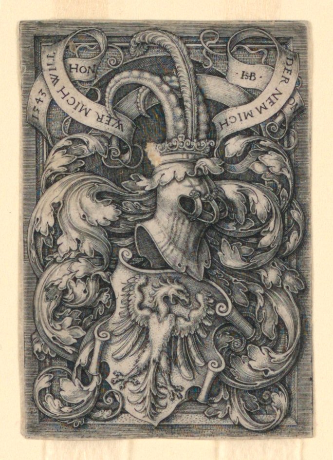 Våbenskjold med en ørn af Hans Sebald Beham