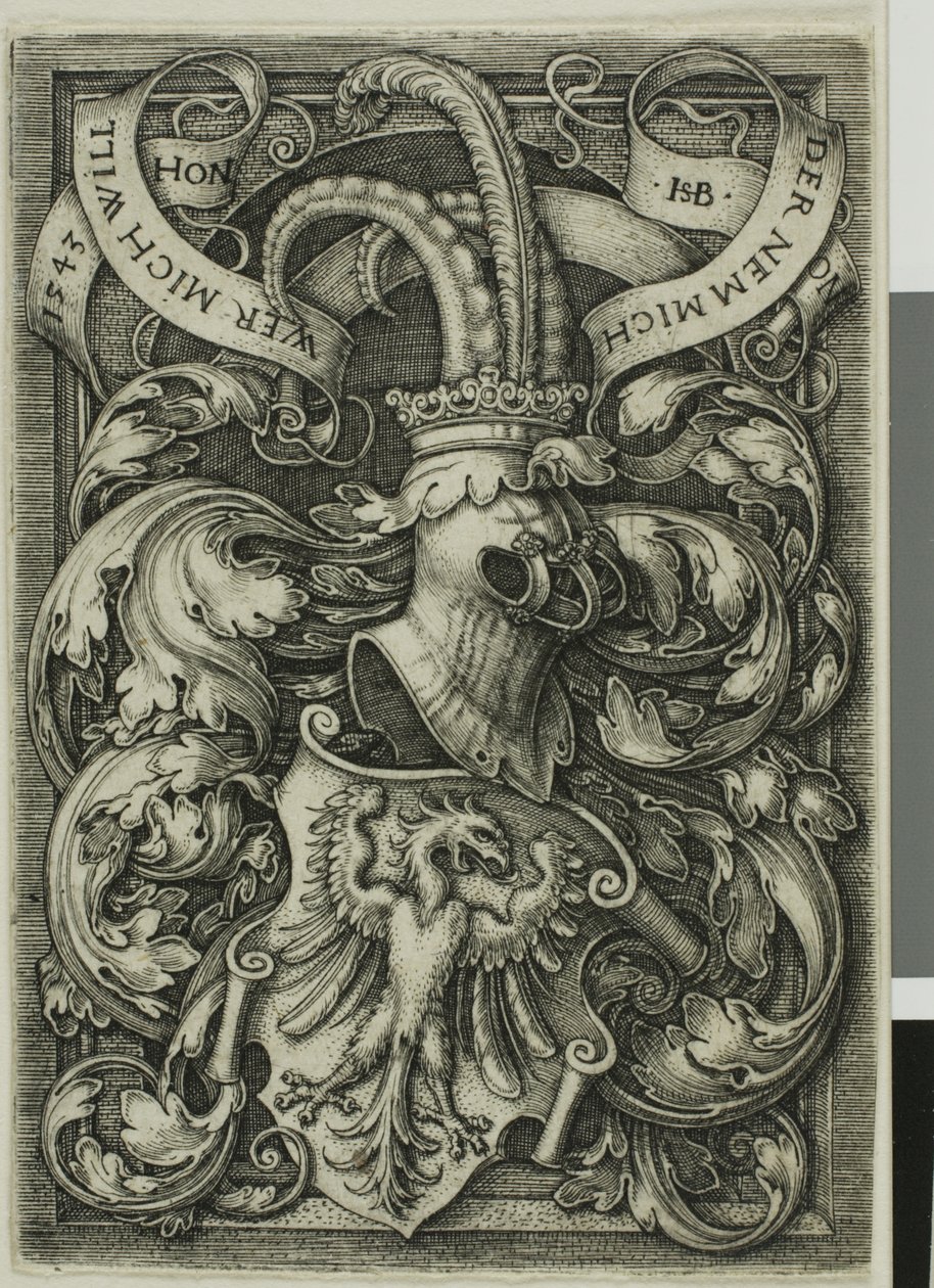 Våbenskjold med en ørn af Hans Sebald Beham