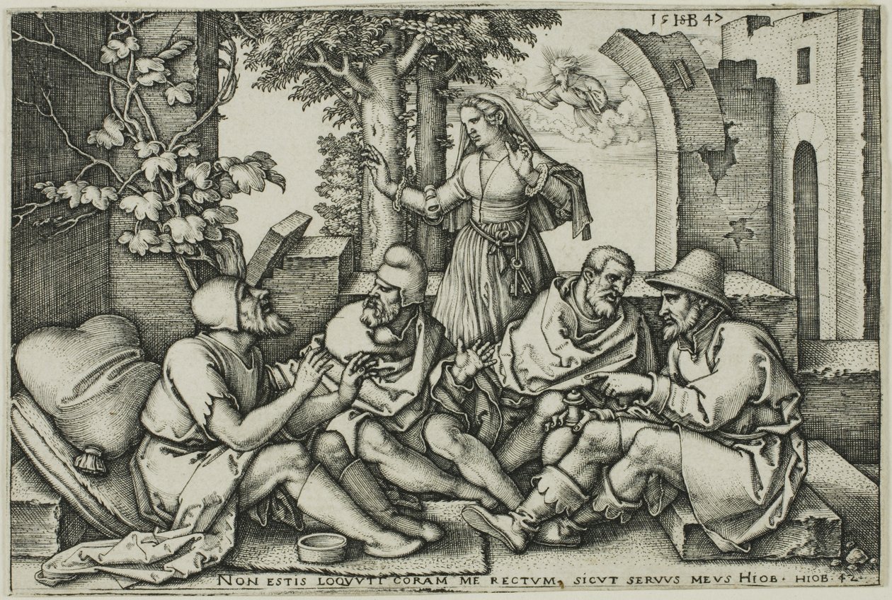 Job samtaler med sine venner af Hans Sebald Beham