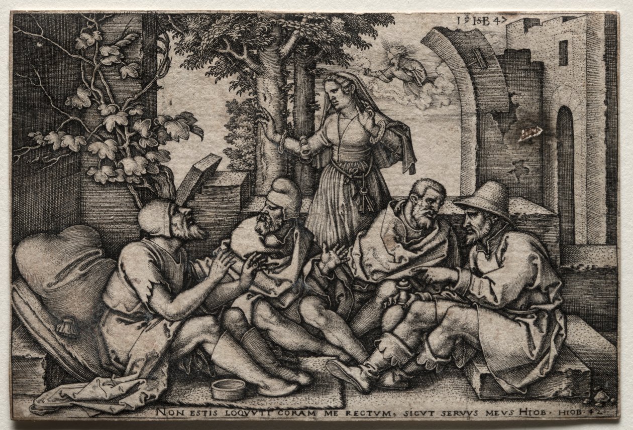 Job og hans venner af Hans Sebald Beham