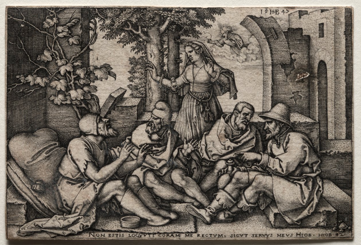 Job og hans venner. af Hans Sebald Beham