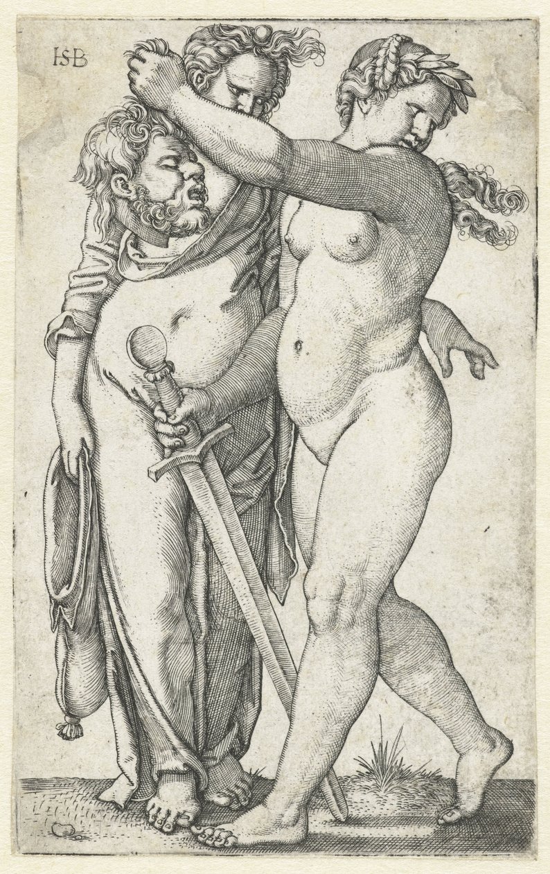 Judith med overhoved af Holofernes og tjenestepige af Hans Sebald Beham