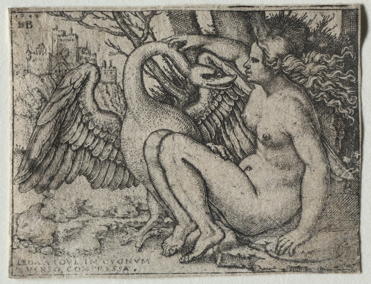 Leda og Svanen af Hans Sebald Beham