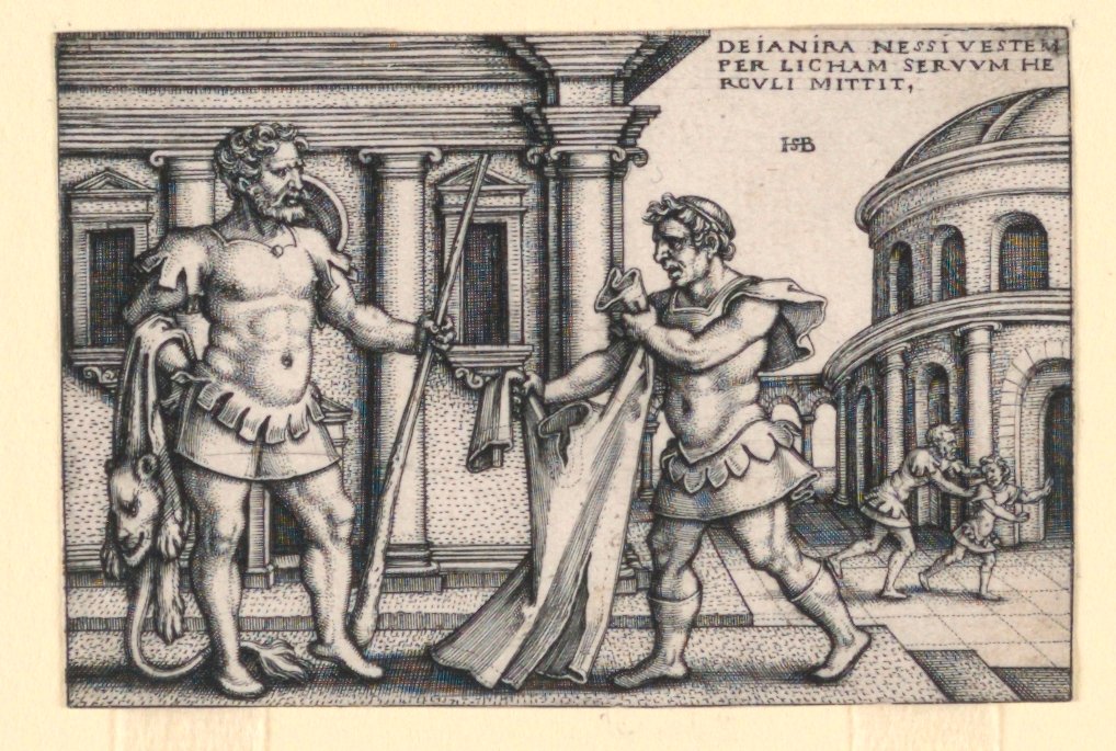 Lichas bringer Nessus kappe til Hercules af Hans Sebald Beham