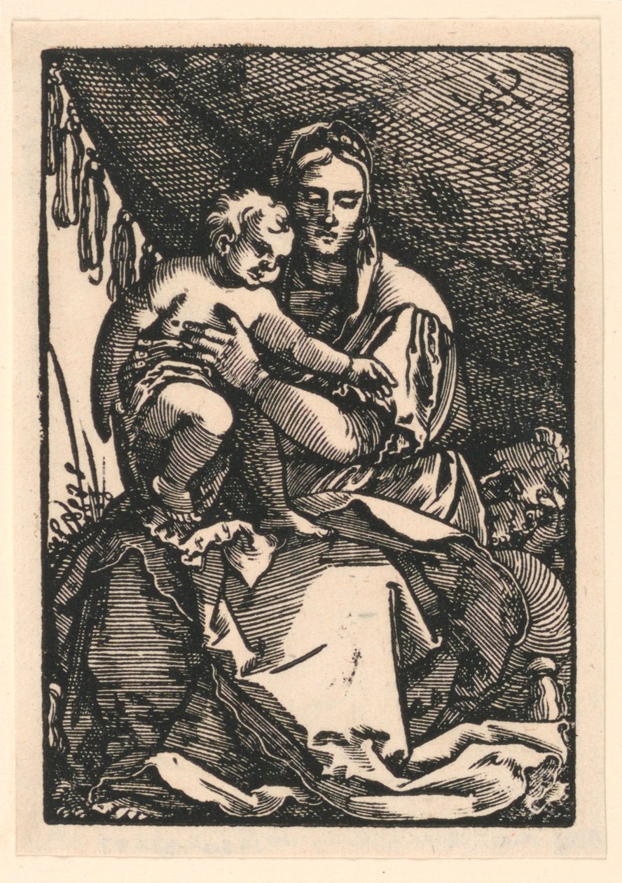 Madonna og barn af Hans Sebald Beham