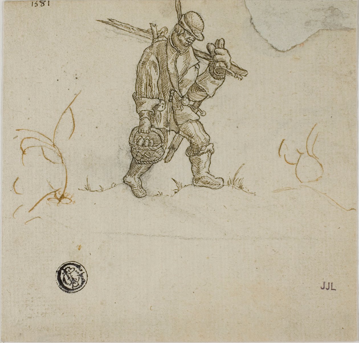 Bonde Bærespand af Hans Sebald Beham