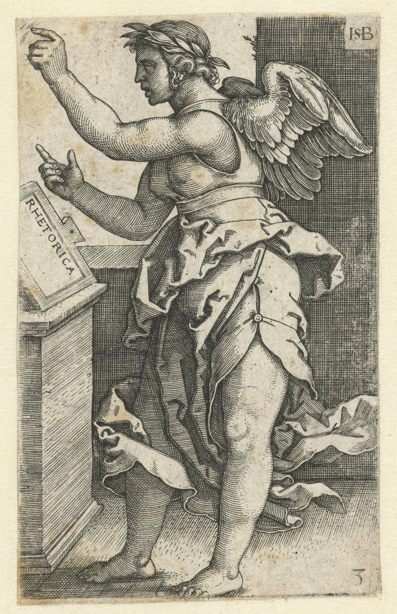 Retorik Retorik (titel på objekt) Seven Liberal Arts (serietitel) af Hans Sebald Beham