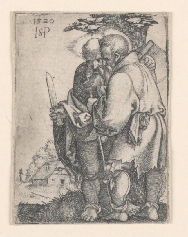 Sankt Bartolomæus og Sankt Matthias af Hans Sebald Beham