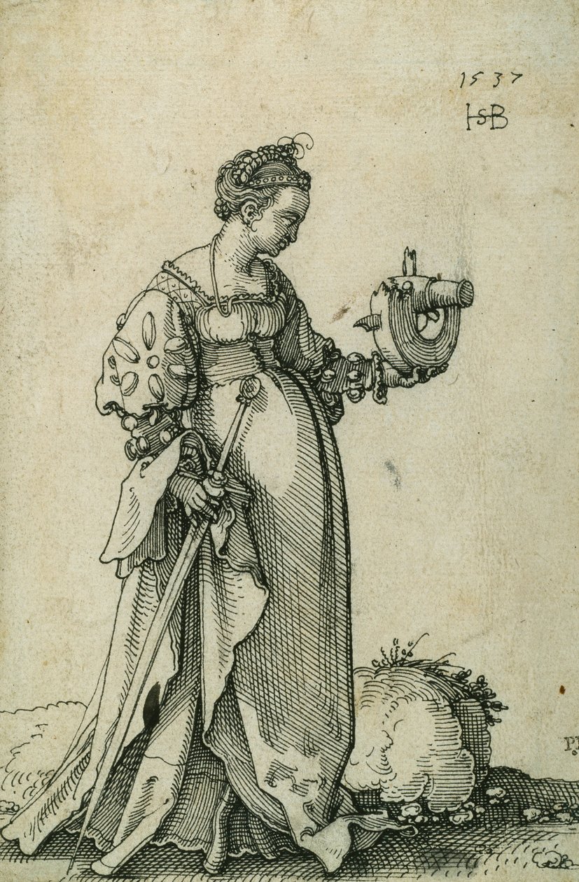 Den hellige Katarina af Alexandria af Hans Sebald Beham