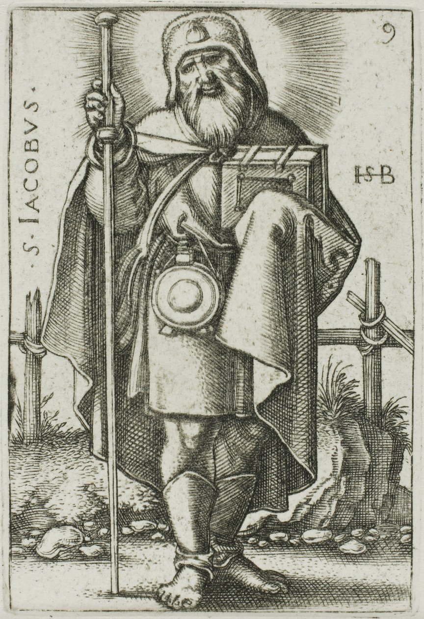 St. James Major, plade 9 fra De Tolv Apostle af Hans Sebald Beham