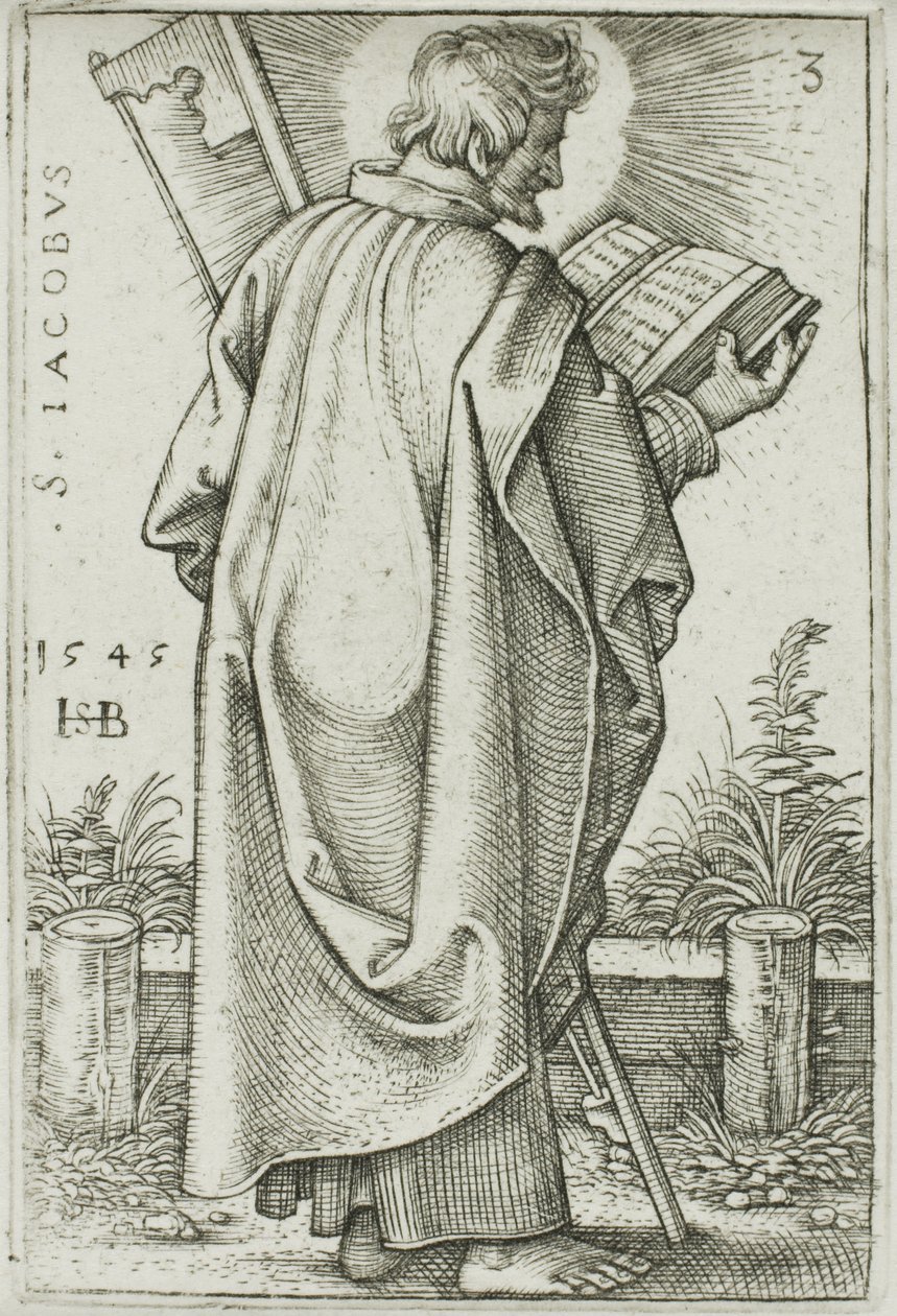 St. James Minor, plade 3 fra De Tolv Apostle af Hans Sebald Beham