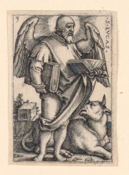 St. Luke, fra De fire evangelister af Hans Sebald Beham
