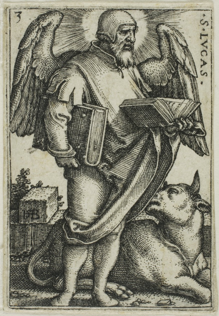 St. Luke, fra De fire evangelister af Hans Sebald Beham