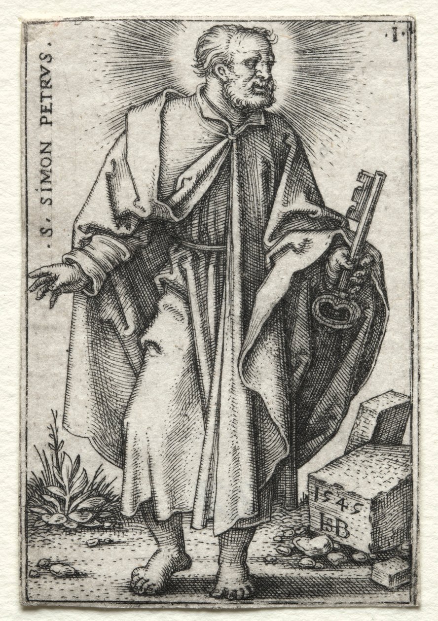 Sankt Simon Peter, 1545-1546. af Hans Sebald Beham