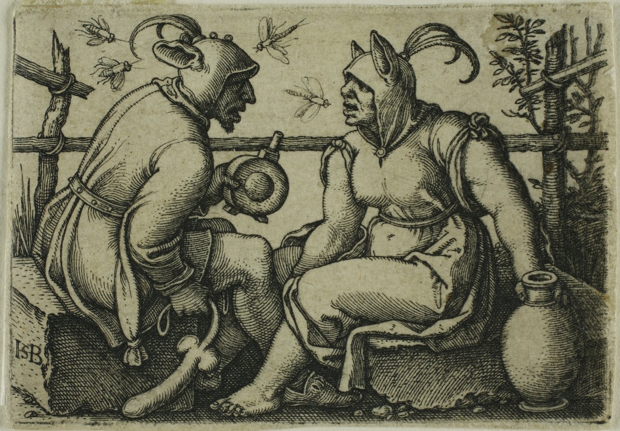 Tåben og den tåbelige kvinde af Hans Sebald Beham