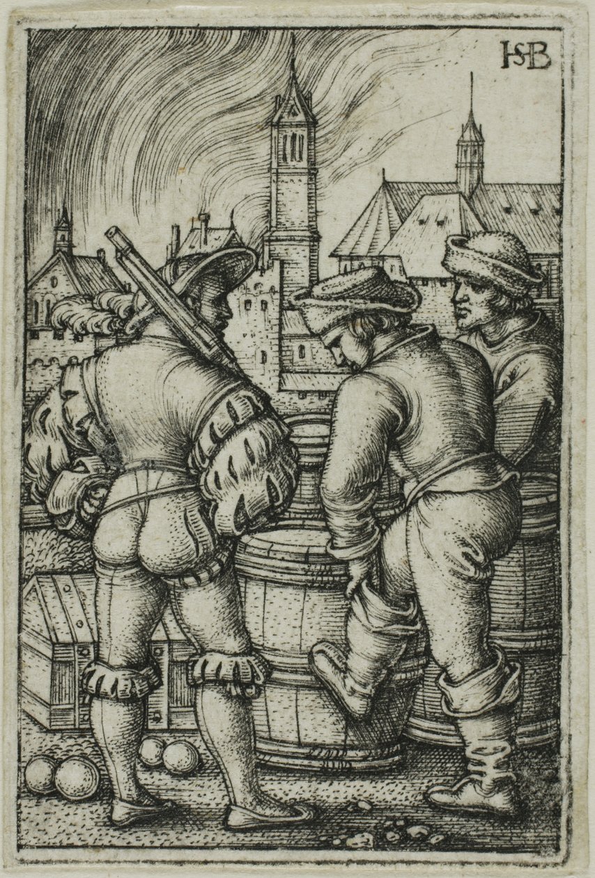 Vagten nær krudttønderne af Hans Sebald Beham