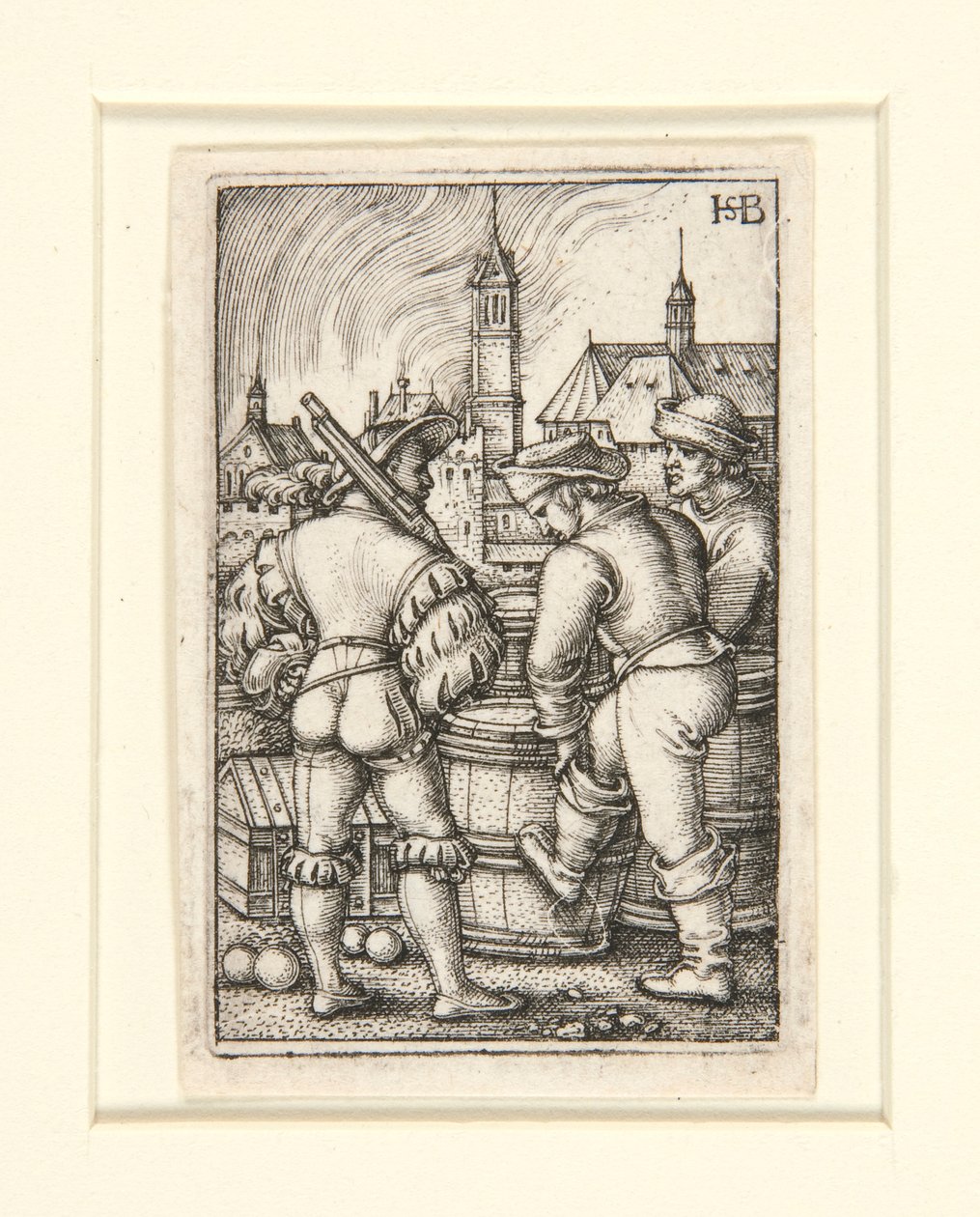 Vagten nær Krudtfadene af Hans Sebald Beham