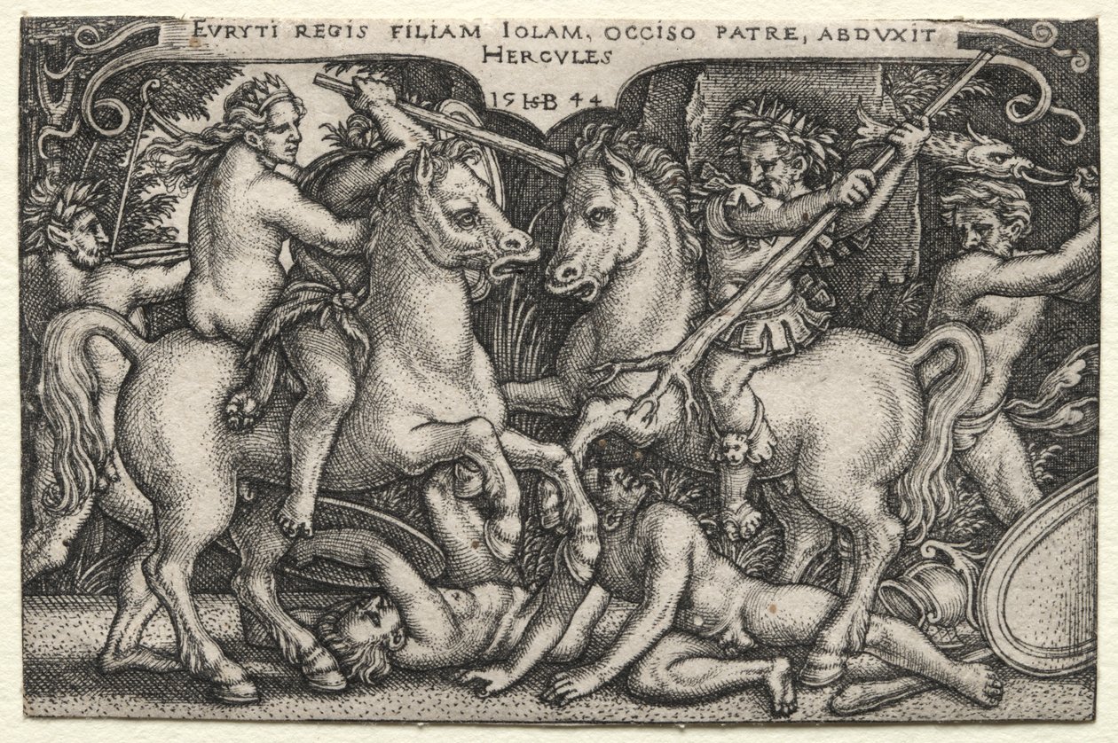 Herkules bortfører Iole af Hans Sebald Beham