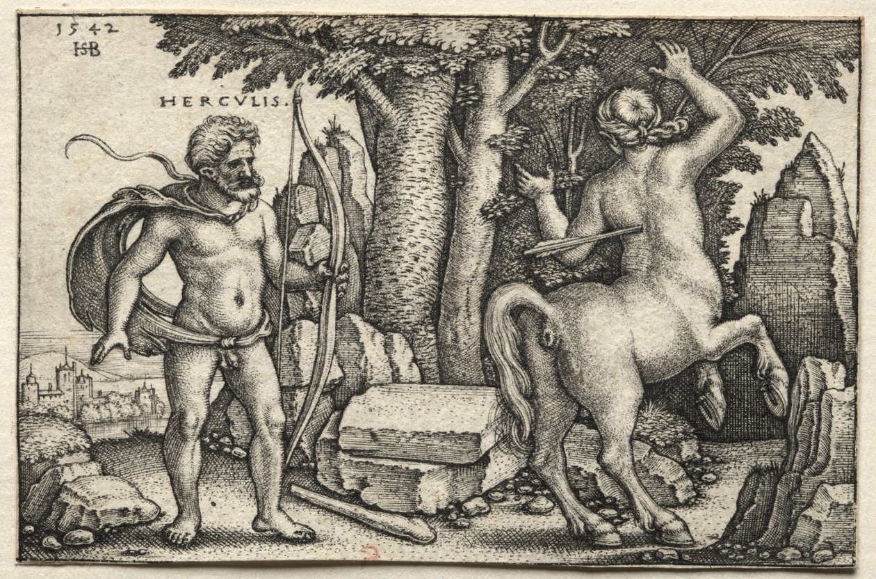 Herkules skyder Nessus af Hans Sebald Beham
