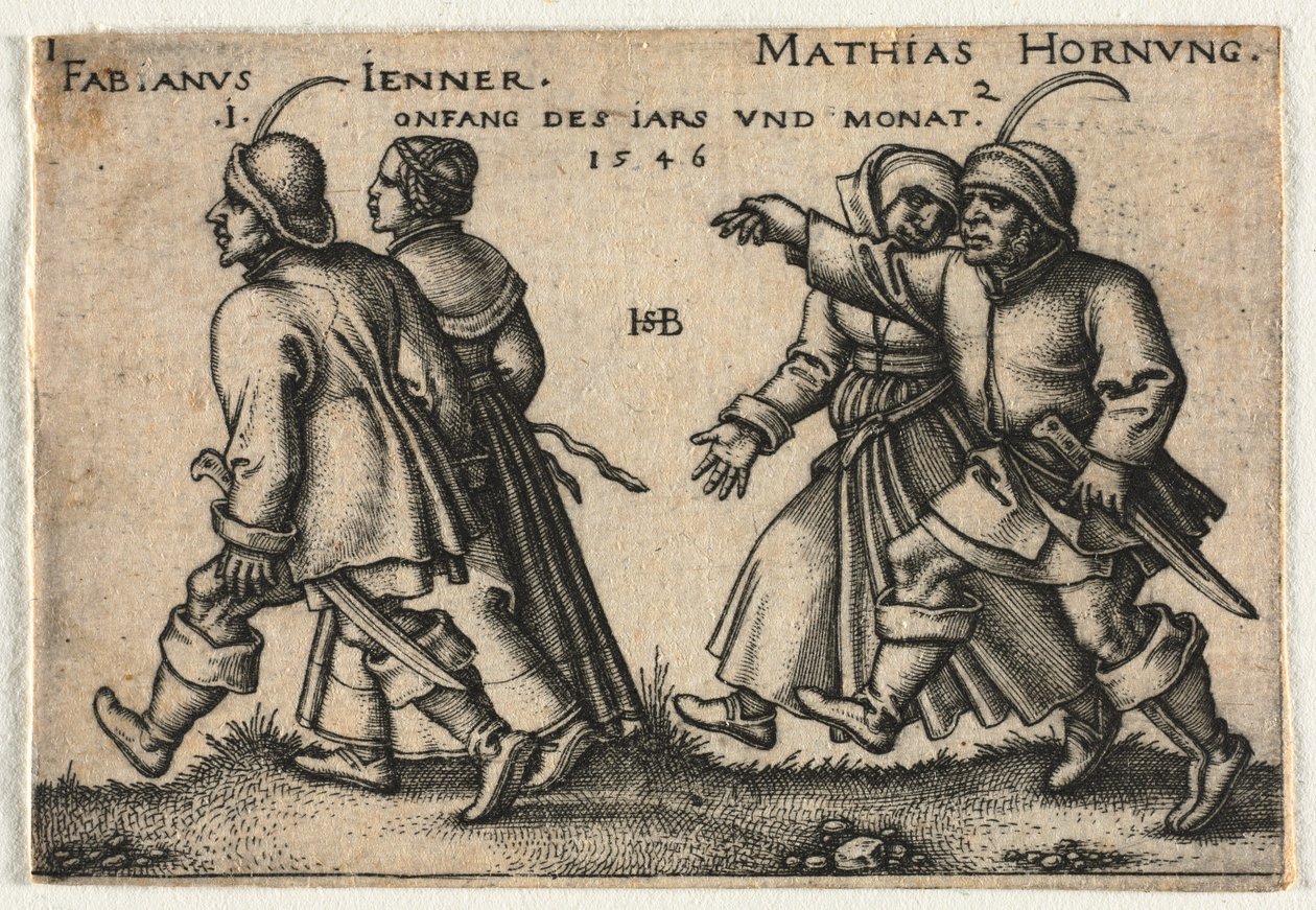 Bondebrylluppet eller de tolv måneder af Hans Sebald Beham