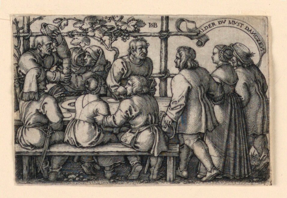 Bøndernes fest (Alder du must danczen) af Hans Sebald Beham