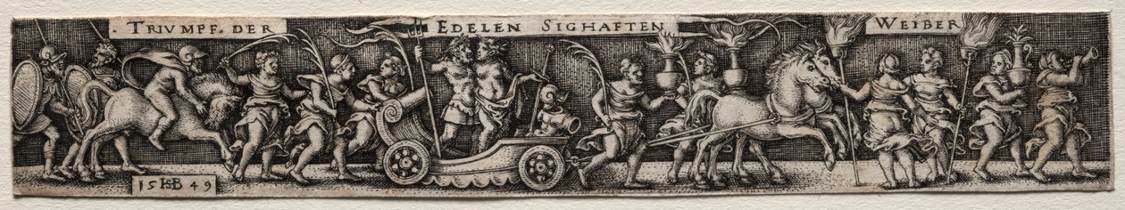 Kvindernes triumf, 1549. af Hans Sebald Beham