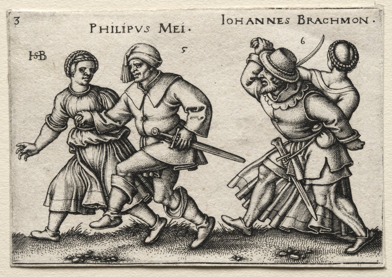 Landsbyens bryllup: Philipus Mei Johannes Brachmon, 1546. af Hans Sebald Beham