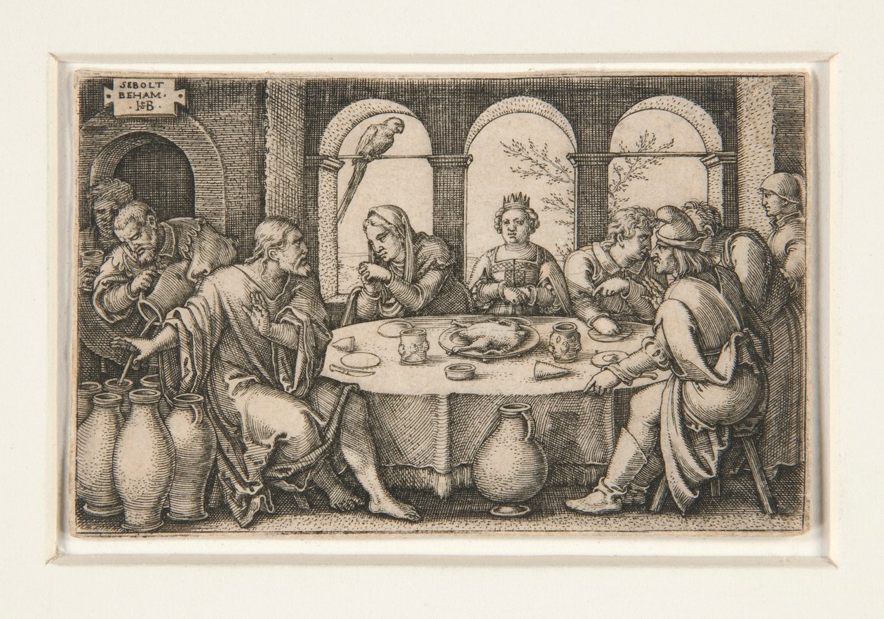 Bryllupsfesten i Cana af Hans Sebald Beham