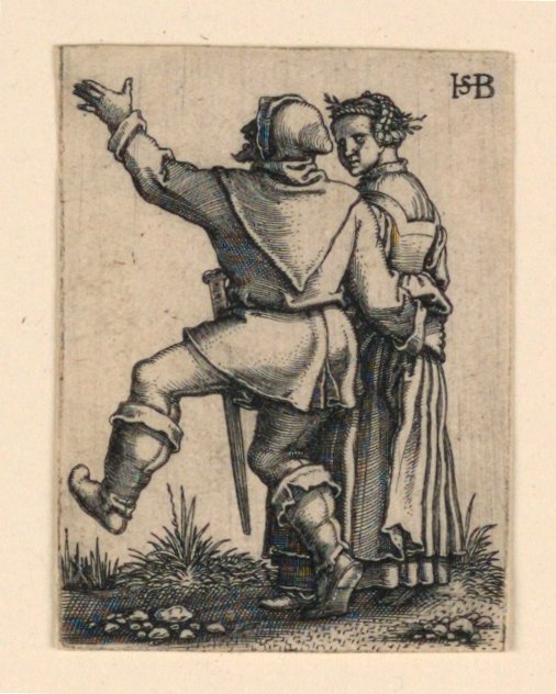 Bryllupsoptoget: Pardans tilbage af Hans Sebald Beham