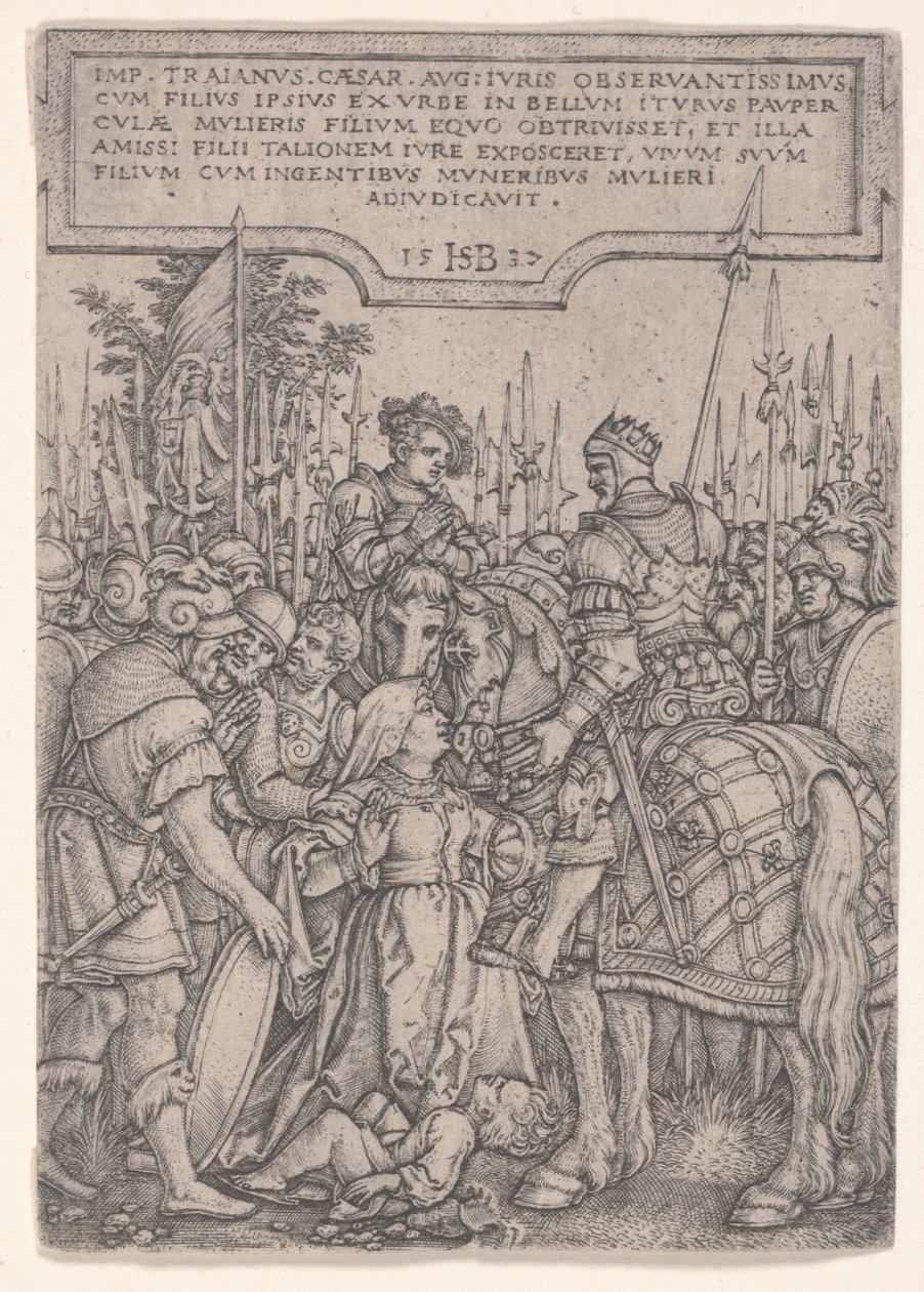 Trajans retfærdighed af Hans Sebald Beham