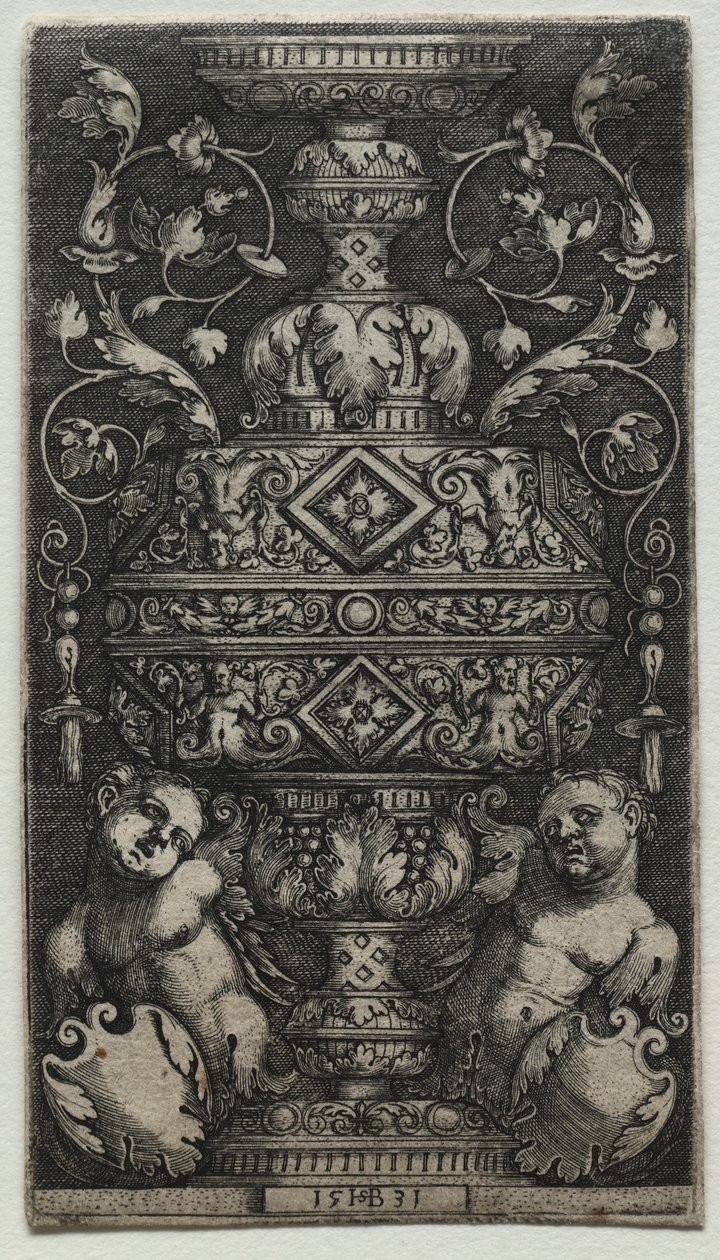 Vase dekoreret med børn, 1531. af Hans Sebald Beham