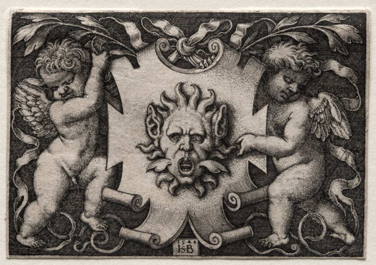 Vignette med Mascaron af Hans Sebald Beham