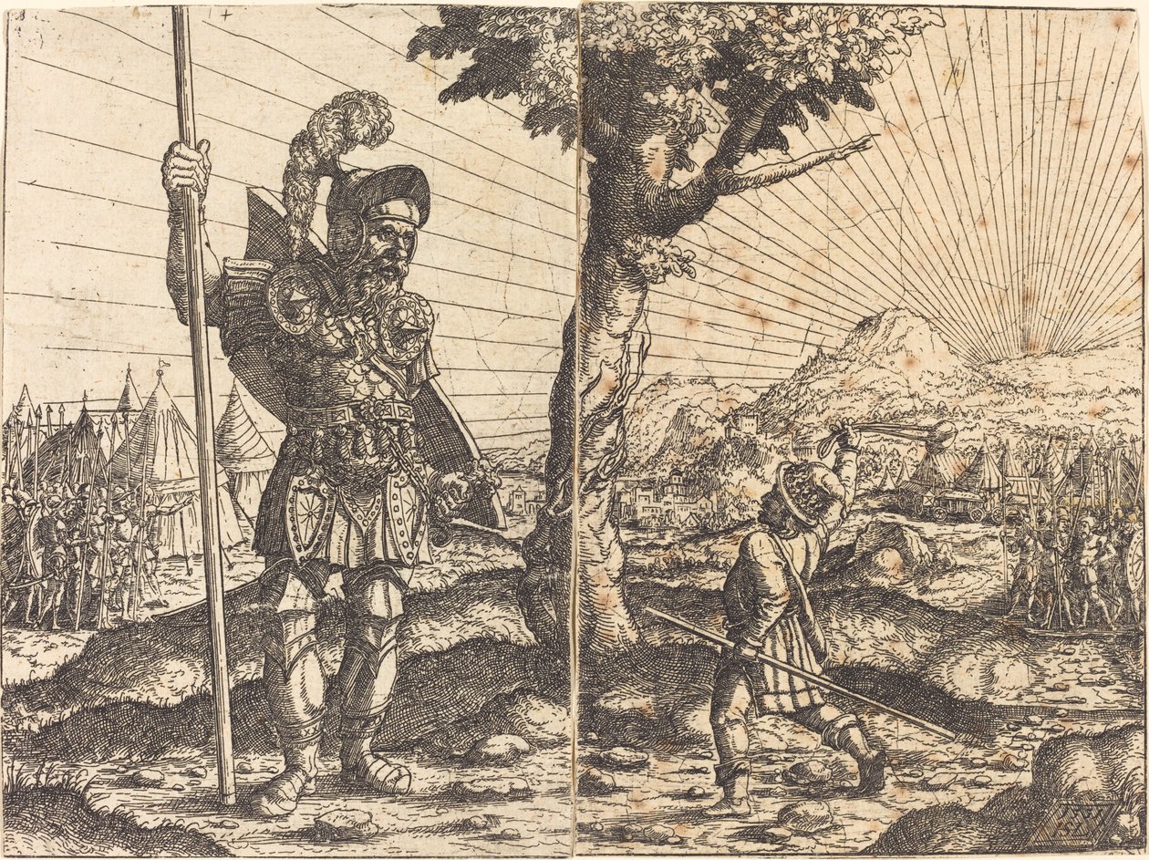 David og Goliat, 1551. af Hans Sebald Lautensack