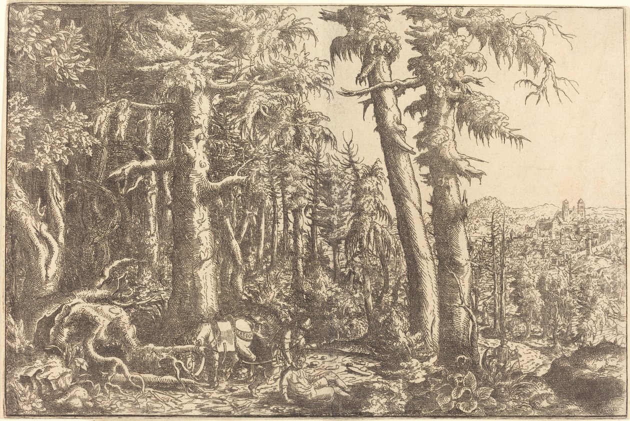 Den barmhjertige samaritaner, ca. 1558. af Hans Sebald Lautensack