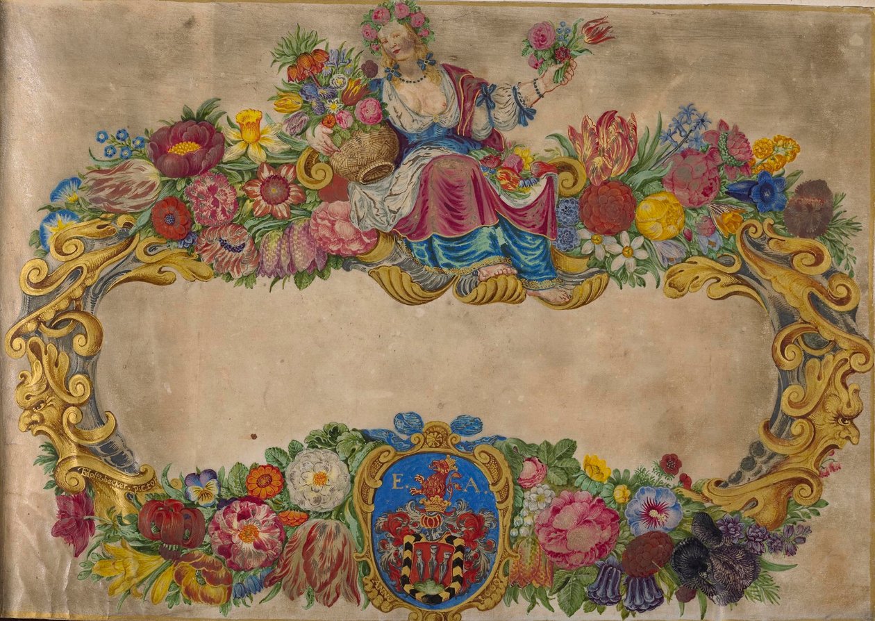 tegning, album, print af Hans Simon Holtzbecker