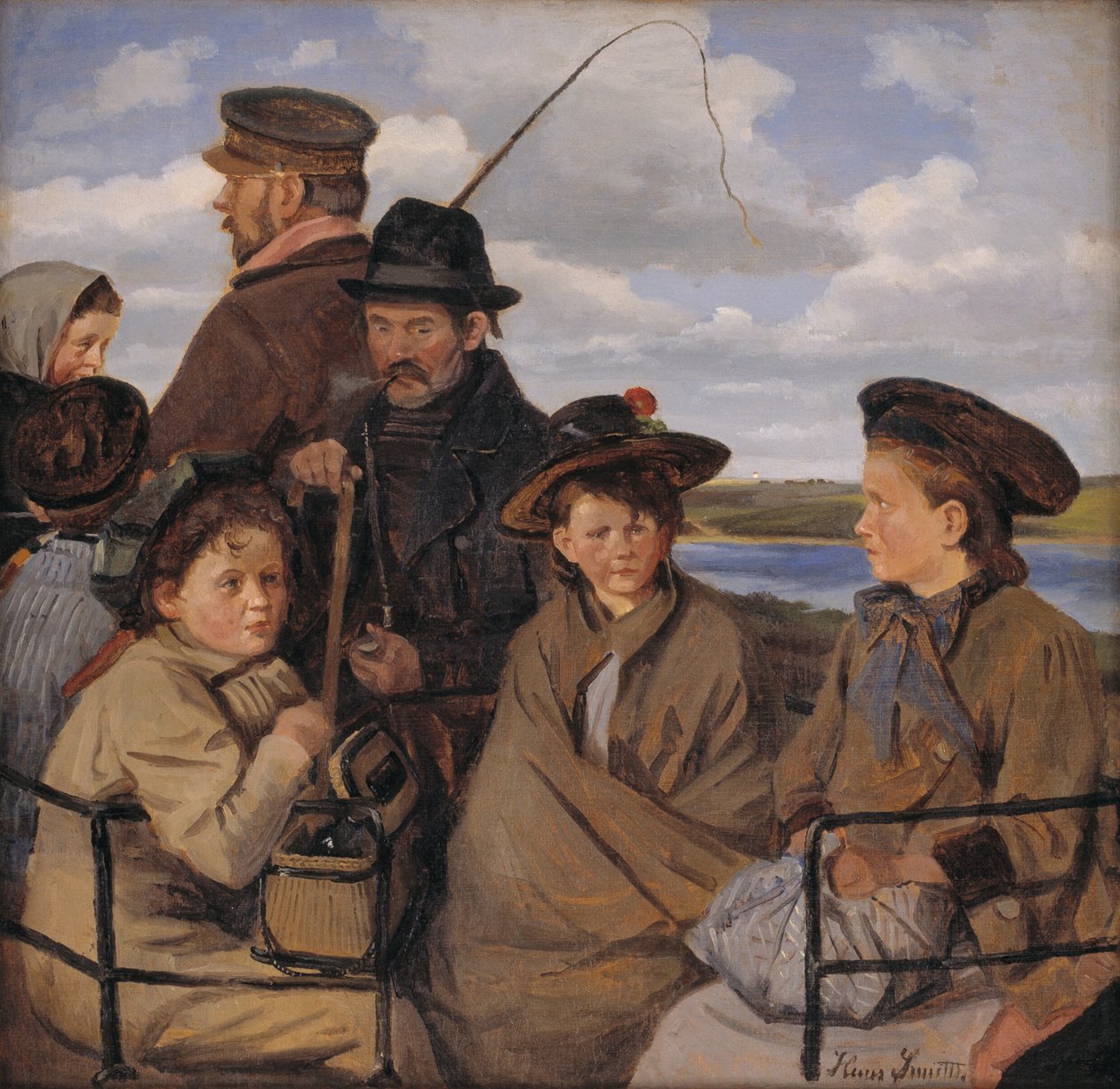 I dagvognen. Kunstnerens broderbørn af Hans Smidth