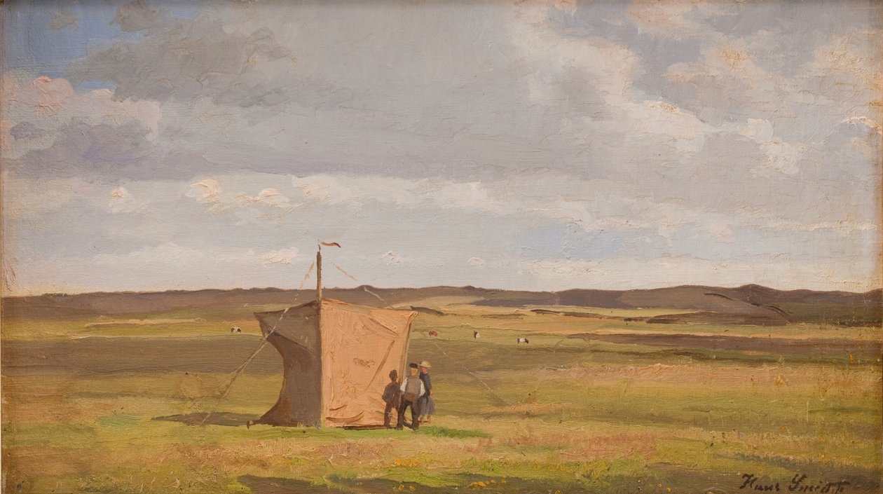 Kunstnerskjulet på heden i Jylland af Hans Smidth